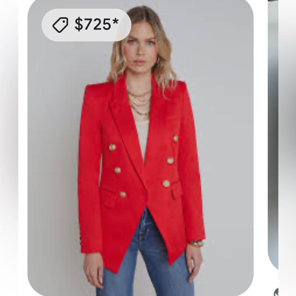NWT l'agence Kendi Long Blazer size 2